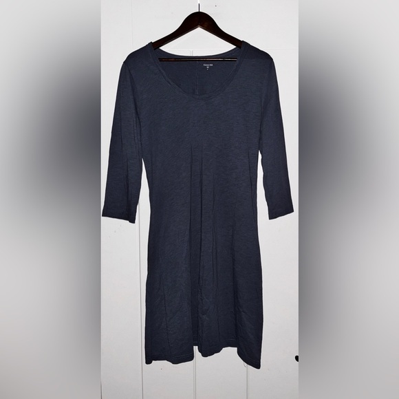 Garnet Hill Trapeze Scoop Neck Mini Dress Summer Casual Beachy Vacay Women M - Picture 1 of 7